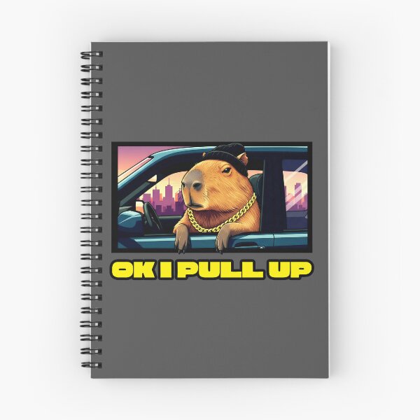 Item preview, Chill Capybara in Car - OK I Pull Up Meme Design designed and sold by Zayavca.