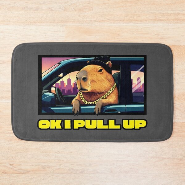 Item preview, Chill Capybara in Car - OK I Pull Up Meme Design designed and sold by Zayavca.