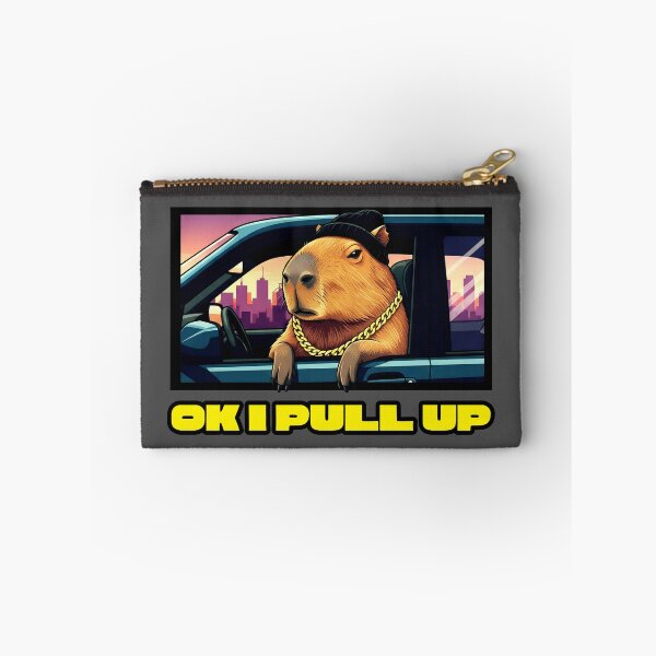 Item preview, Chill Capybara in Car - OK I Pull Up Meme Design designed and sold by Zayavca.