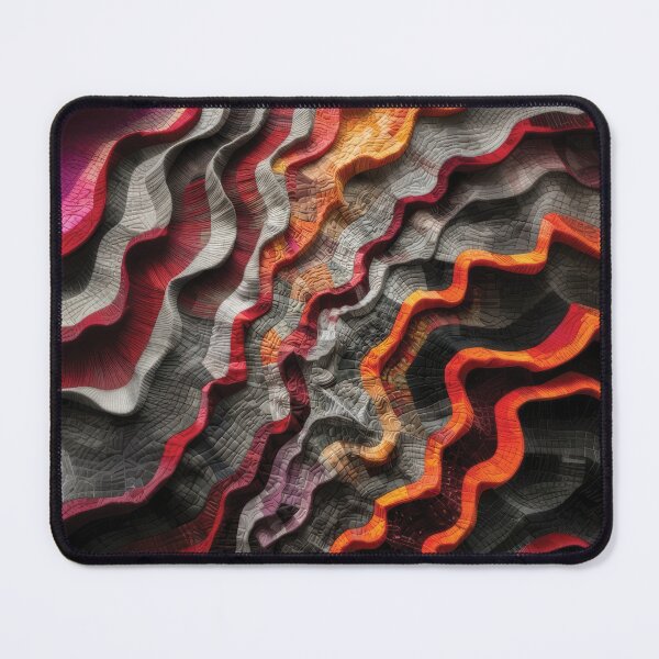 Item preview, Molten Paper Waves - Abstract Textured Art designed and sold by B-Russ-Stuff.