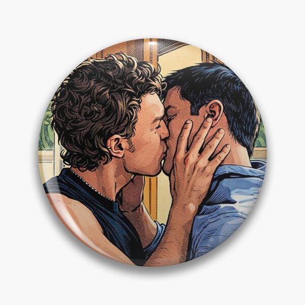 Item preview, Ilya and Shane cute kiss heated rivalry (fan art) designed and sold by PopCultureAndStuff.