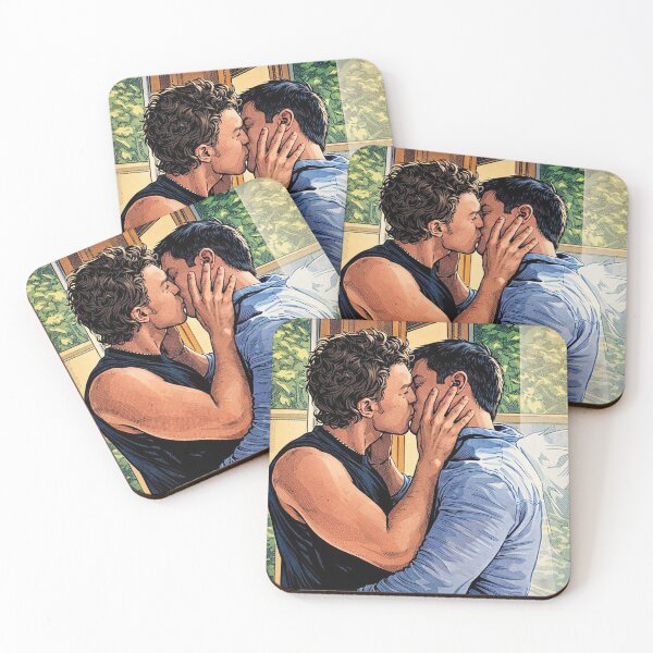 Item preview, Ilya and Shane cute kiss heated rivalry (fan art) designed and sold by PopCultureAndStuff.