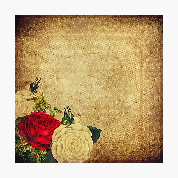 Item preview, Parchment rose bouquet designed and sold by Mysteriaprint.