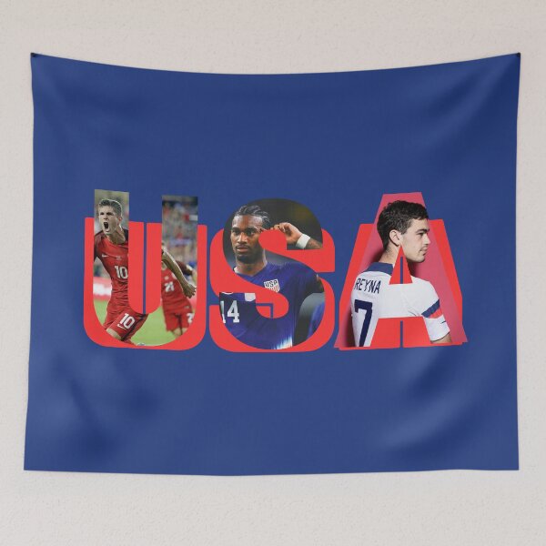 Item preview, USA Soccer Cristian Pulisic, Haji Wright, Gio Reyna designed and sold by Hevding.