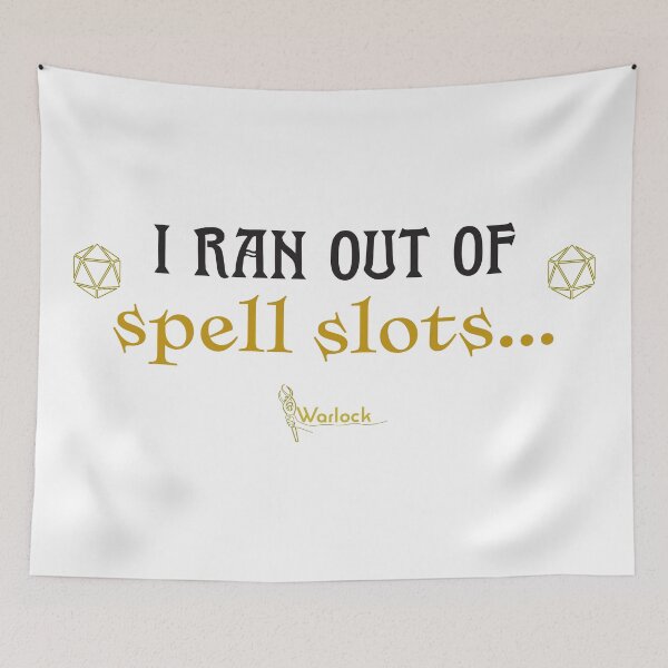 Item preview, DnD Warlock Humor Quote designed and sold by SigilTheory.