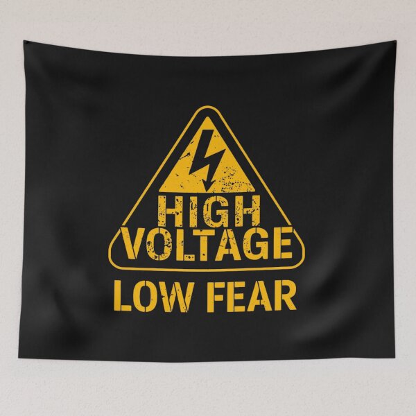 Item preview, High Voltage Low Fear Funny Gifts For Your Beloved Electrican designed and sold by Martysstore.