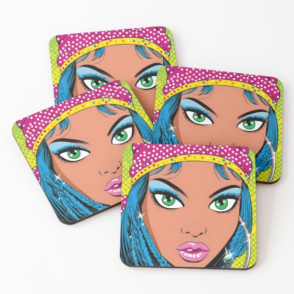 Item preview, Vibrant Portrait of a Fashionable Young Woman designed and sold by Artessie.