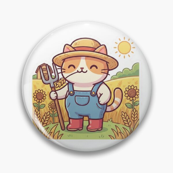 Item preview, Honest Work – Hardworking Farmer Cat designed and sold by Simple Graphics.