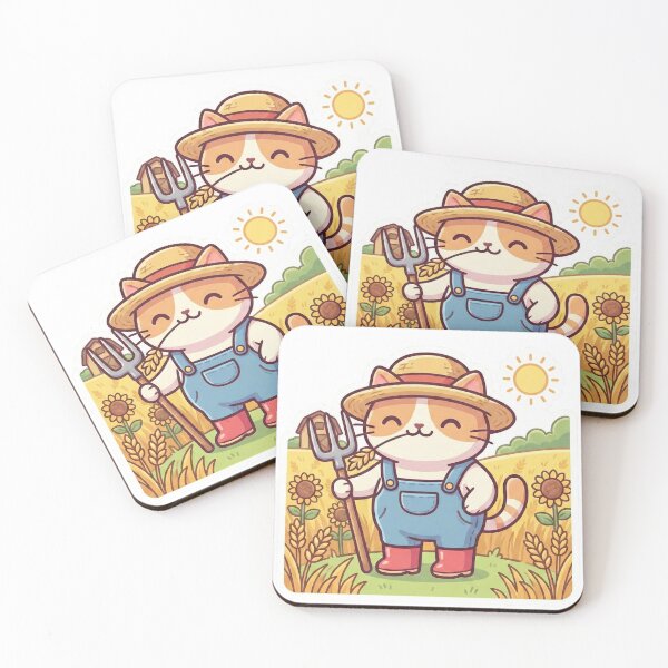 Item preview, Honest Work – Hardworking Farmer Cat designed and sold by Simple Graphics.
