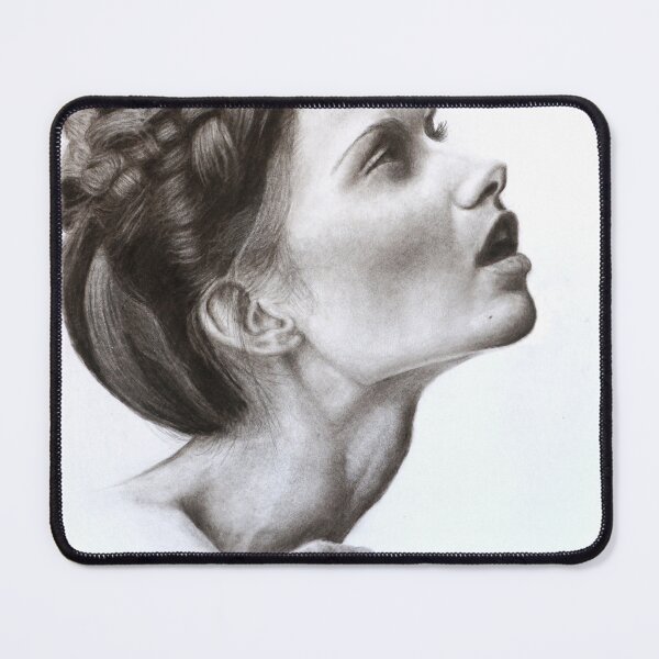 Item preview, Charcoal Portrait of Female Model designed and sold by daverives.