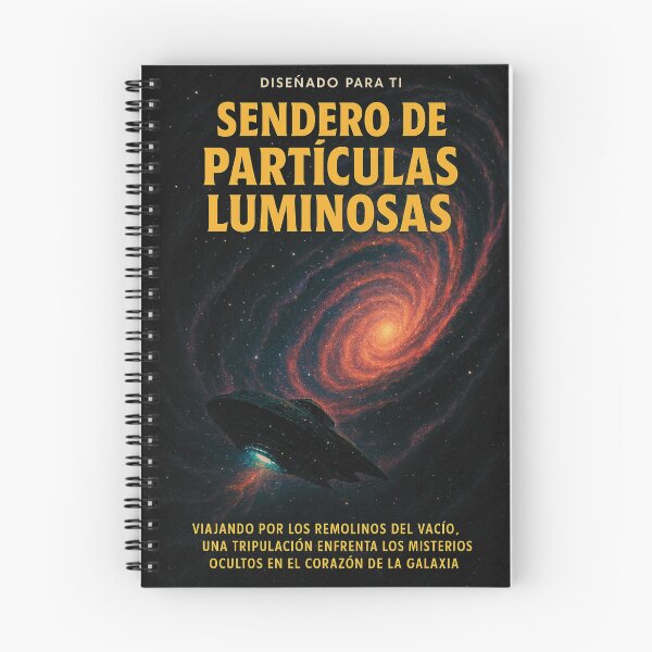 Item preview, Notebook of Galactic Whirlwinds – Light Particle Voyage designed and sold by Anomaly 404 Error.