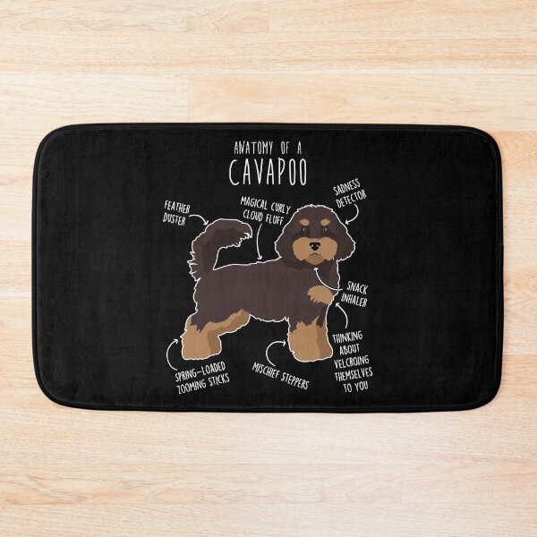 Item preview, Chocolate and Tan Cavapoo Dog Anatomy designed and sold by Clara Hollins.