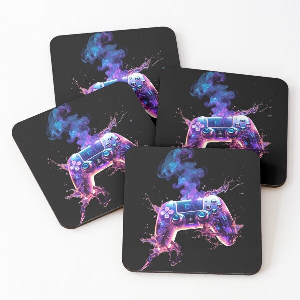 Item preview, Neon Overload – Translucent Gamer Controller Art designed and sold by Yallwofunart.