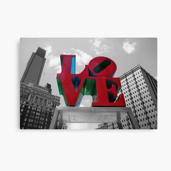 Fine art Philadelphia store LOVE/ Philadelphia Photography/ Landscape photography/ Love gift idea on Canvas