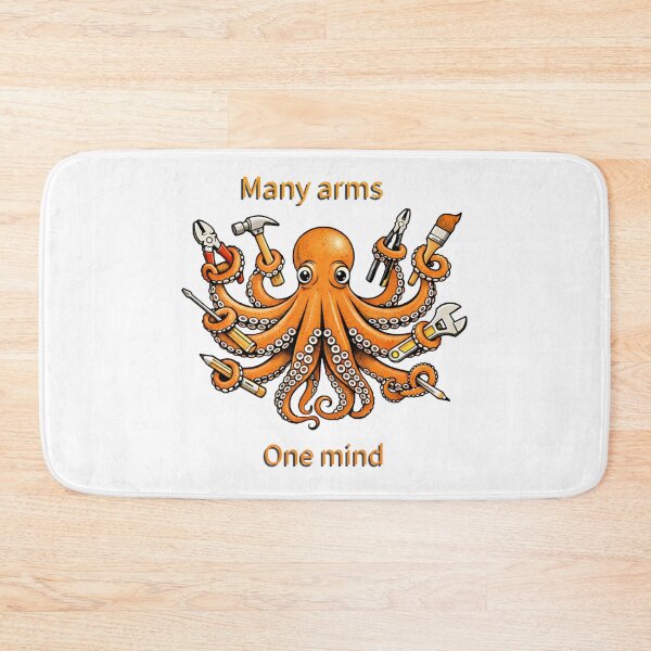 Item preview, Octopus, many arms, one mind designed and sold by Cylevieart.