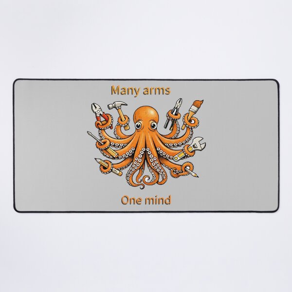 Item preview, Octopus, many arms, one mind designed and sold by Cylevieart.