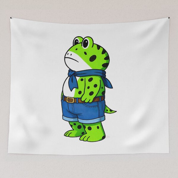 Item preview, frog wearing shorts designed and sold by AddlPoolart.