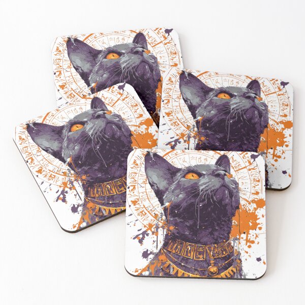 Item preview, Obsidian Soul: Bastet Ink & Gold designed and sold by Egyptology.