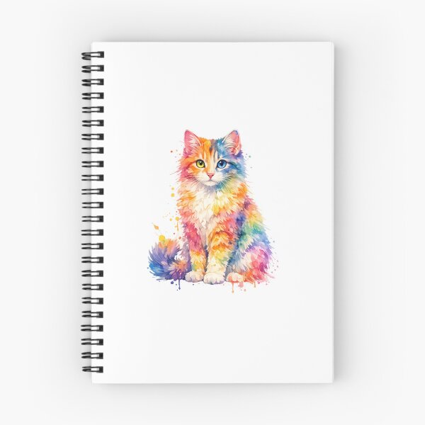 Item preview, Colourful Watercolour Cat Portrait designed and sold by Clickcreations.