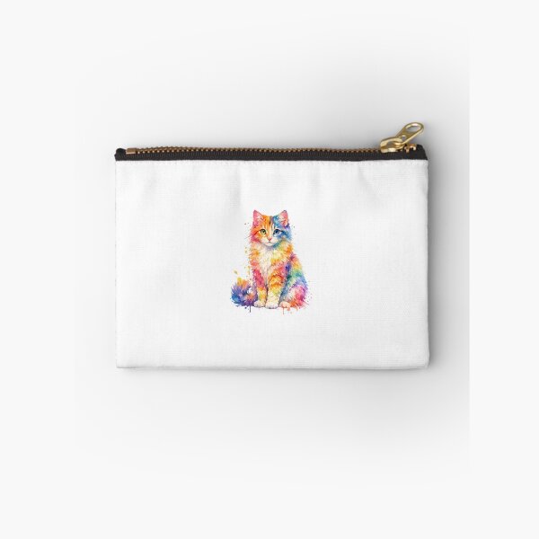 Item preview, Colourful Watercolour Cat Portrait designed and sold by Clickcreations.