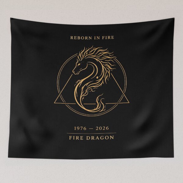 Item preview, Reborn in Fire 1976 Fire Dragon Emblem designed and sold by 97Ts.
