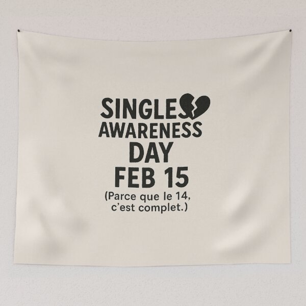 Item preview, Singles Awareness Day – Irony in Black and Pink designed and sold by Lyvion design.