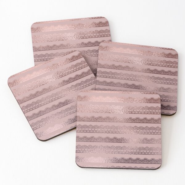 Item preview, Rose gold metallic lace designed and sold by FatBirdie.