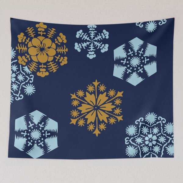 Item preview, Snow flakes in Japan - Japanese seamless vintage pattern designed and sold by Japan Design Prints.
