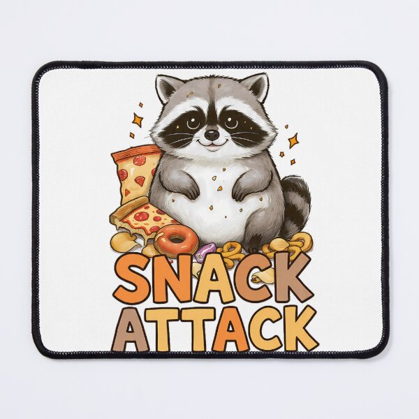 Item preview, Snack Attack Raccoon Sticker | Funny Hungry Trash Raccoon Humor Sticker | Raccoon Gift designed and sold by etuvibes.
