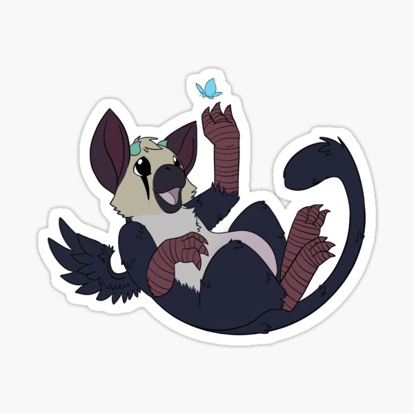 Baby Griffin Puppy Playing Sticker