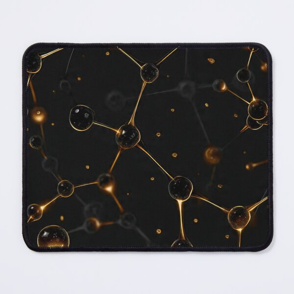 Item preview, Golden Molecular Network Abstract Background designed and sold by DIGPROF.