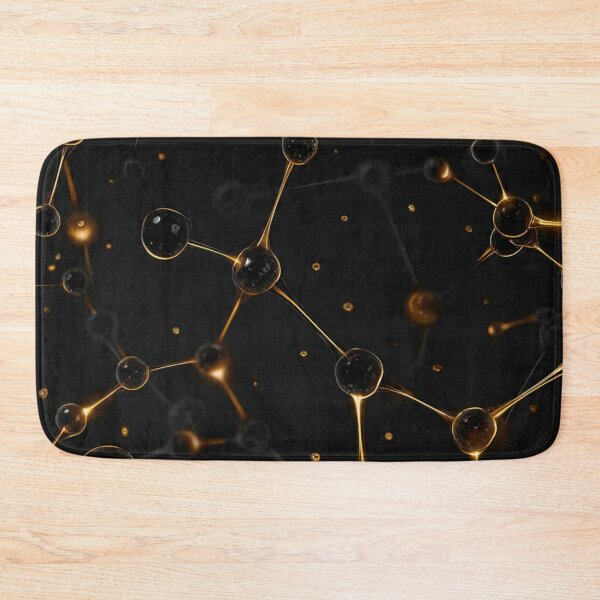 Item preview, Golden Molecular Network Abstract Background designed and sold by DIGPROF.