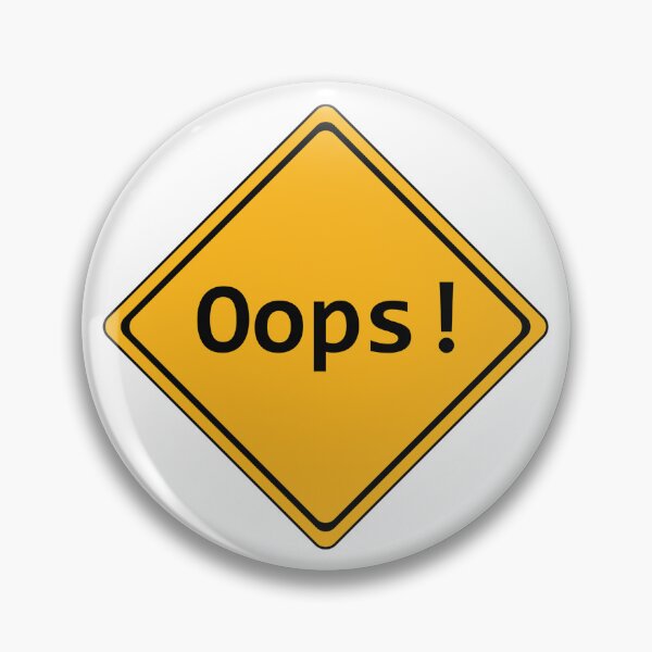 Item preview, Oops Traffic Sign designed and sold by MarketingDNA.
