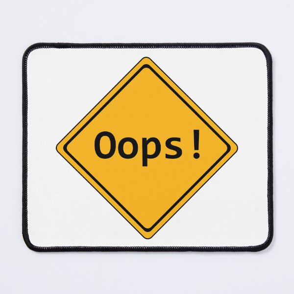 Item preview, Oops Traffic Sign designed and sold by MarketingDNA.