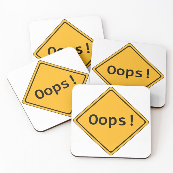 Item preview, Oops Traffic Sign designed and sold by MarketingDNA.