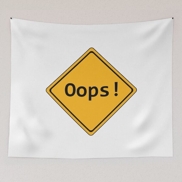 Item preview, Oops Traffic Sign designed and sold by MarketingDNA.