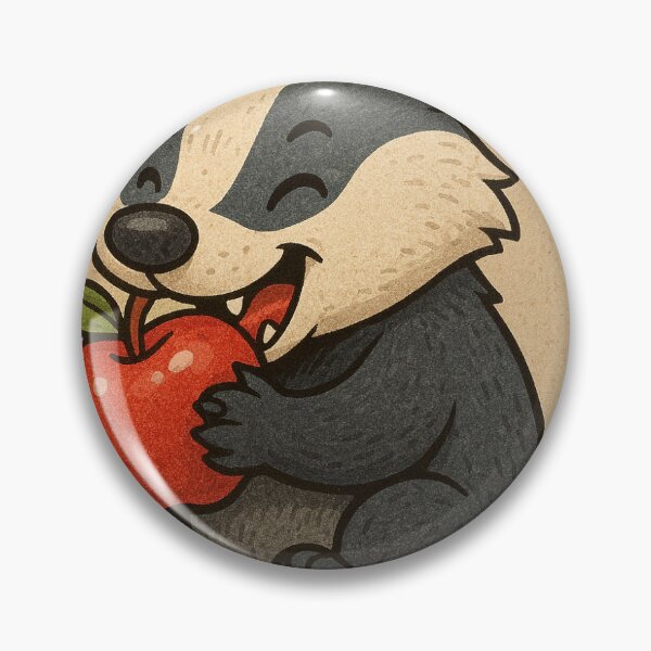 Item preview, Badger Eating an Apple designed and sold by FoodPantryUW.