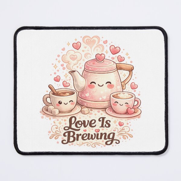Item preview, Love Is Brewing Coffee Illustration designed and sold by VibePrint2.