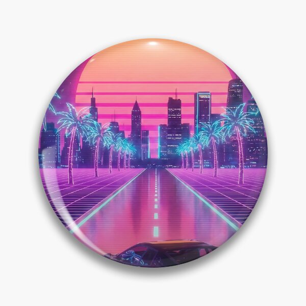 Item preview, Neon Sunset Drive - 80s Outrun Racer designed and sold by powersunlight.