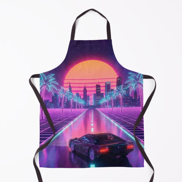 Item preview, Neon Sunset Drive - 80s Outrun Racer designed and sold by powersunlight.
