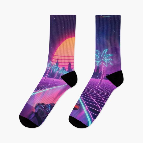 Item preview, Neon Sunset Drive - 80s Outrun Racer designed and sold by powersunlight.