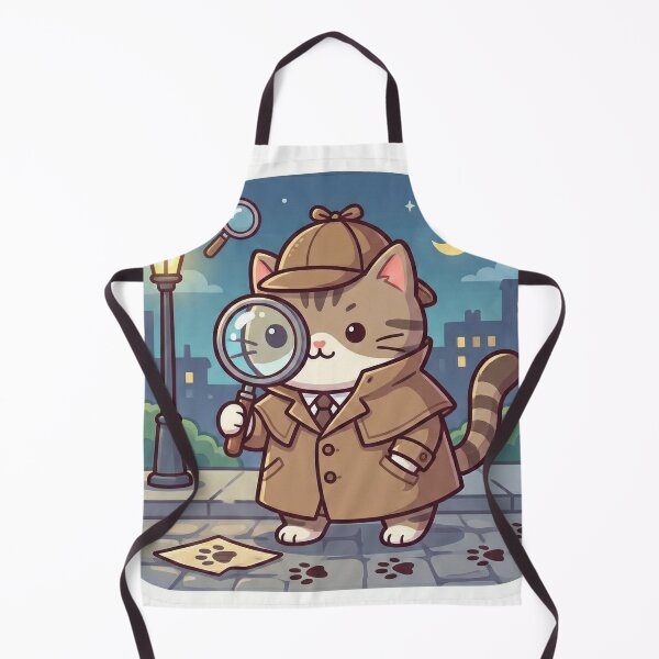 Item preview, Adorable Detective Cat on the Case designed and sold by Simple Graphics.
