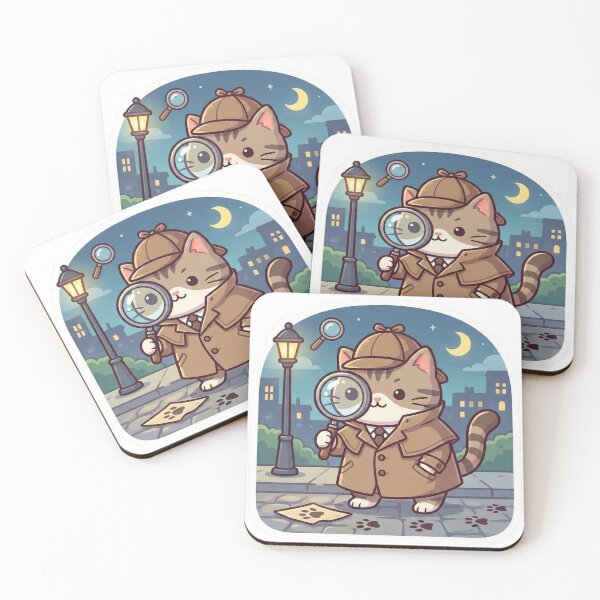 Item preview, Adorable Detective Cat on the Case designed and sold by Simple Graphics.