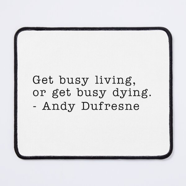 Item preview, GET BUSY LIVING - BLACK designed and sold by FILM GUTTER.