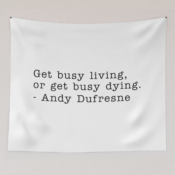 Item preview, GET BUSY LIVING - BLACK designed and sold by FILM GUTTER.
