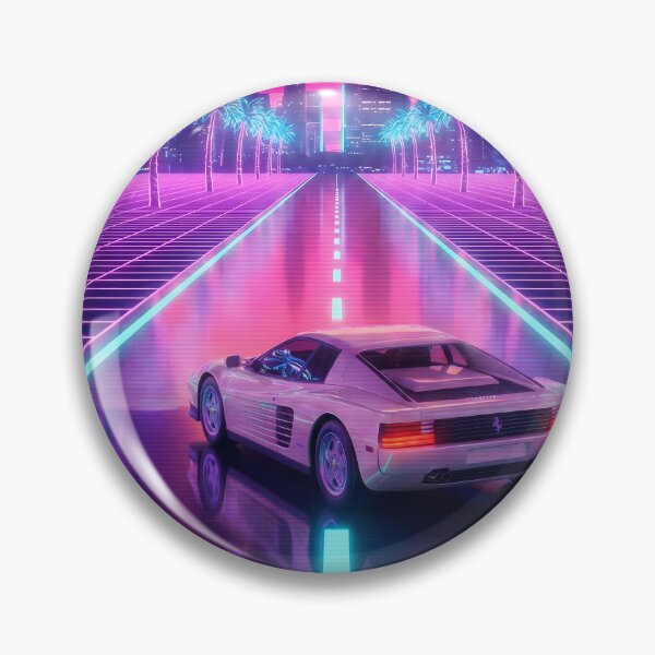 Item preview, Neon Sunset Drive - 80s Outrun Racer designed and sold by powersunlight.