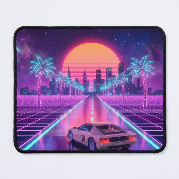 Item preview, Neon Sunset Drive - 80s Outrun Racer designed and sold by powersunlight.