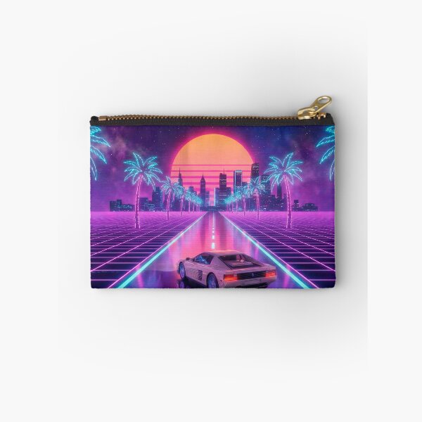 Item preview, Neon Sunset Drive - 80s Outrun Racer designed and sold by powersunlight.