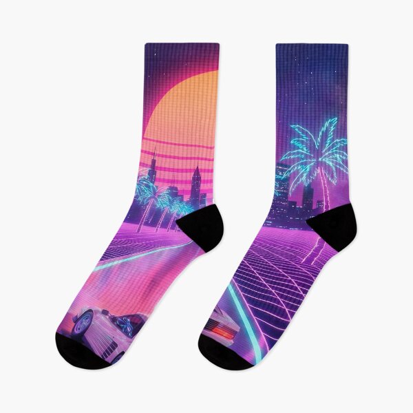 Item preview, Neon Sunset Drive - 80s Outrun Racer designed and sold by powersunlight.