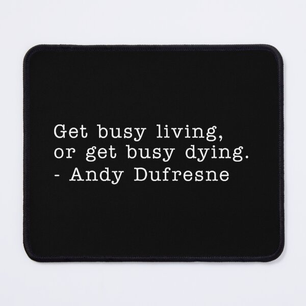 Item preview, GET BUSY LIVING - WHITE designed and sold by FILM GUTTER.